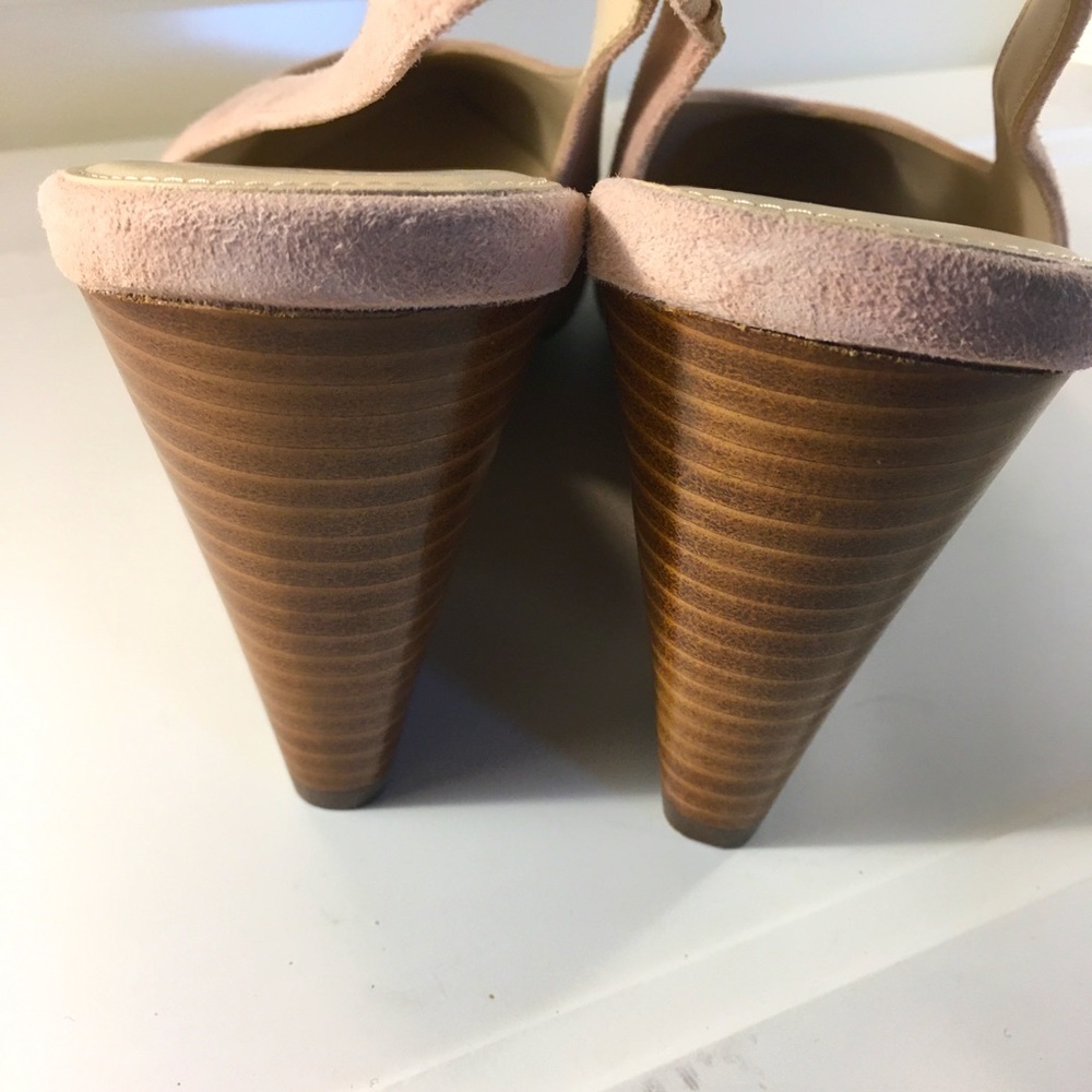Cole Haan Elnora sling back wedge pump - Mahogany Rose Suede - Picture 6 of 13
